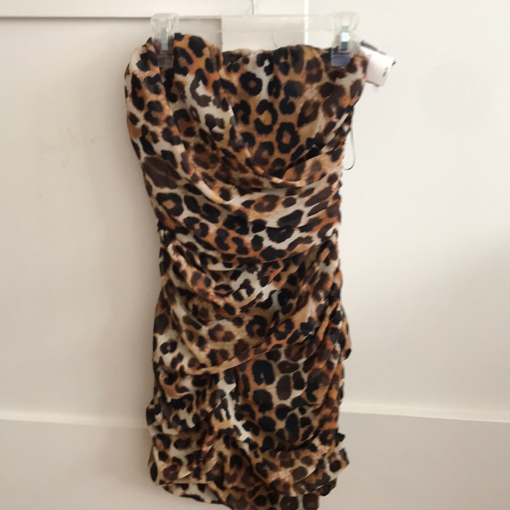 Animal print party dress